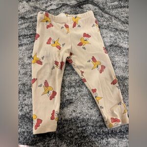 Bobo Choses Cream Leggings with Colorful Accents - Mr. O’Clock - 12-18 Month